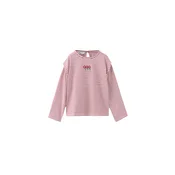 MANGO KIDS Majica FLOR rdeča/bela