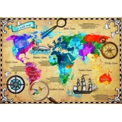 BlueBird - Puzzle Barvit zemljevid sveta - 2 000 kosov