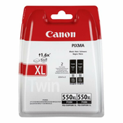 CANON PGI-550-XL (6431B005), originalna tinta, crna, 2x22ml