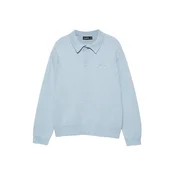 Pull&Bear Pulover svetlo modra
