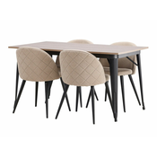 jedilnica set Dallas 4111 75x80x140cm