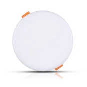 V-TAC 12W LED plošča s prilagodljivo montažo, okrogla, 750 lm, Samsungov čip Farba svetla: Topla bela