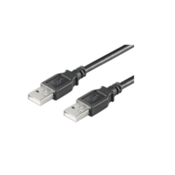 Microconnect USB2.0, M/M, 0.1m 0.1m USB A USB A Male Male Black USB cable