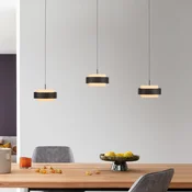 LED-visoka svetilka Schöner Wohnen Elmo, črna, 3-svetlobna, 3000 K - Dnevna soba/jedilnica - Sodobni - Kovina