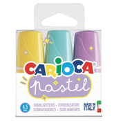 Mini 3-delni komplet pastelnih označevalcev teksta - Carioca