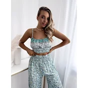 Resti Mint print womens set- Clothing