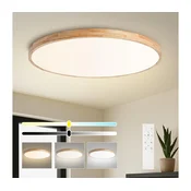 Brilagi - LED svetilka z možnostjo zatemnitve WOODLINE LED/128W/230V 3000-6000K hrast premer 100 cm + daljinski upravljalnik