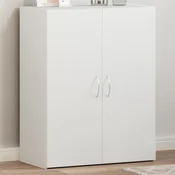 Vidaxl Arhivska omara bela 60x32x77,5 cm inženirski les