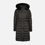 Black Womens Down Jacket Geox Catria - Womens