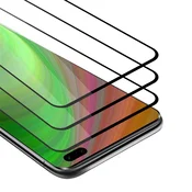 Cadorabo CADORABO Honor 30 PRO - Zaščitna folija v transparentno s čarno - 3-pack Kaljeno steklo za zaščito zaslona s trdoto 9H in 3D dotikom, (20548001)