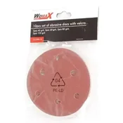 Brusni papir O125mm SET 10 kom WOMAX