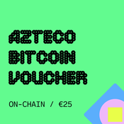 Azteco Bitcoin On-Chain 25 EUR voučer/bon