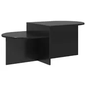 vidaXL Klubska miza Črni hrast 100 x 50 x 40 cm Inženirski les