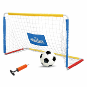 KingSport Kovinski gol set z žogo in tlačilko