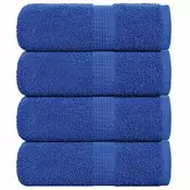 Vidaxl vidaXL Brisače za goste, 4 kosi, modre, 30 x 50 cm, 100 % bombaž