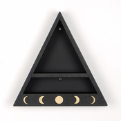 Hanah Home Zidna polica Cry001-S, 30x30x6 cm, Crna