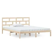 Vidaxl Posteljni okvir 120x190 cm trden les