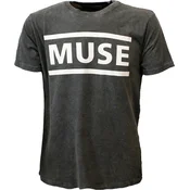 Muse Logo (Wash Collection) Black L Majica