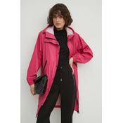 Kišni kaput Medicine za žene, boja: ružicasta, za prijelazno razdoblje, oversize