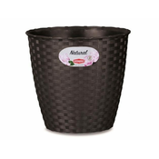 eoshop Pokrov za cvetlični lonec NARAVNA plastika d24x22cm