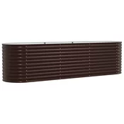 Povišena gredica Smeda 320 x 80 x 81 cm Celik