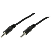 LOGILINK LogiLink CA1048 klinker avdio priključni kabel 0.20 m črna (mat), (20432263)