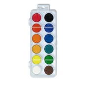 Koh-i-Noor vodne barve/vodne barve pravokotnik bel 12 barv premera 30 mm