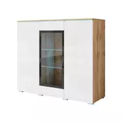 P & B Visoka Komoda Vera 120, Bela, Barva Hrasta