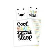 Herding HERDING Obojestranska bombažna posteljnina z ušesi COOL KIDS, 140/200+70/90