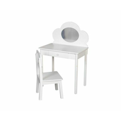 Kozmetický stolík 72,5x48,5x50 cm so stoličkou