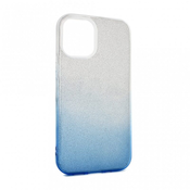 Ovitek bleščice Double Crystal Dust za Apple iPhone 12 Mini, Fashion case, modra