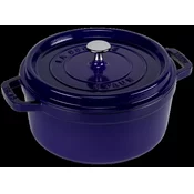 Cocotte cooking pot, cast iron, 24 cm/3.8 l, Dark Blue - Staub