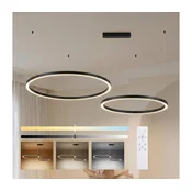 Brilagi - LED prigušiva luster na sajli PORTOFINO LED/98W/230V crna + daljinski upravljac