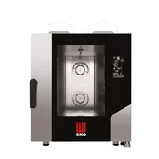 Konvekcijska pečica Millennial Black Mask Gastro, 7x600x400 mm – elektronsko upravljanje, plinska, Tecnoeka, 230 V/500 W, 13500 kW, 730x849x(V)951 mm