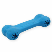 Gumijasta kost za psa, modra – 11 cm