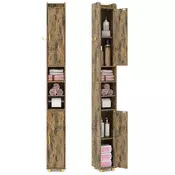 Northio Visoka kopalniška omarica 20x20x179 cm MDF z držalom za papir