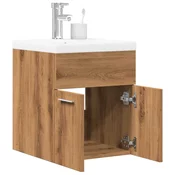 vidaXL vidaXL Kopalniška garnitura 2-delna artisan hrast inženirski les, (22013262)