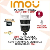 IPC-S7UP-11M0WED IMOU CRUISER TRIPLE ROTACIJSKA WIFI KAMERA SA 3 LECE