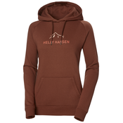 Helly Hansen Ženski hoodie F2F COTTON Smeđa