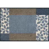 wash+dry PREDPRAŽNIK Florita Blue 50/75 cm potiskano modra, rjava, bela
