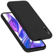 Cadorabo CADORABO Ohišje, združljiv s Huawei v tekoči črni barvi - zaščitni pokrov iz fleksibilnega silikona TPU, (20586602)