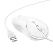 Hoco Žična miška Hoco USB A 1600 dpi GM13, bela