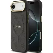Guess GUESS ovitek za iPhone 17 Air, združljiv z MagSafe GUHMP17MP4MSEGCK (PU 4G W/ Classic) črn