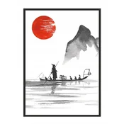 shumee PLAKAT V OKVIRJU 43x33 cm Japonska P722