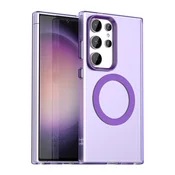 Hibridni ovitek Techsuit CandyCase MagSafe za Samsung Galaxy S24 Ultra - purple