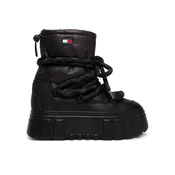 Škornji za sneg Tommy Jeans Tjw Platform Nylon Snowboot Wl EN0EN03163 Črna