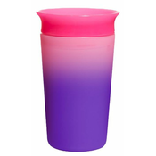 Prijelazna caša Munchkin - Miracle 360° Colour Change, 255 ml, Pink