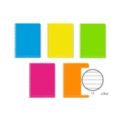 Blok kolegij a5 tp črtan pvc 80l + lukn. fluo. to.
