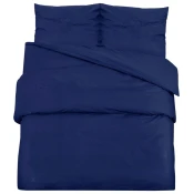 Set posteljine za poplun modri 135x200 cm lagana mikrovlakna