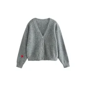 Cath Kidston Pletena jopa siva/rdeča